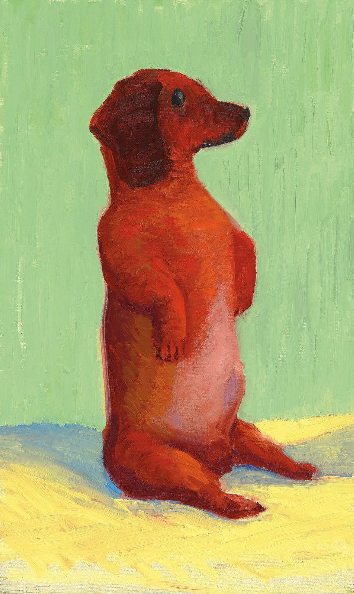 Dog Painting 41, 1995, by David Hockney.(Photograph: Richard Schmidt/© David Hockney Archive)